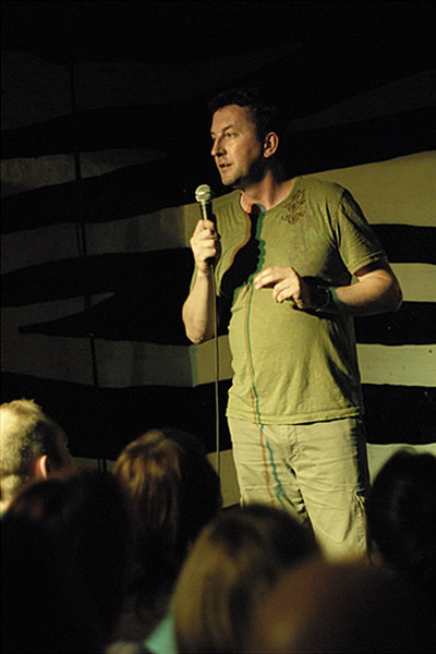Lee Mack at Outside The Box - photo by James Perou
