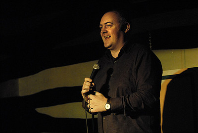 Dara O'Briain at Outside The Box - photo by James Perou